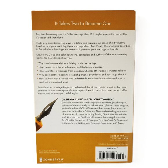 Boundaries in Marriage by Dr Henry Cloud & Dr John Townsend 1999 PB NEW - Picture 7 of 7